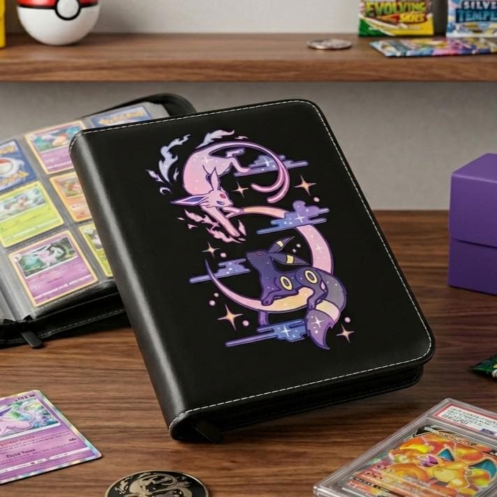 Espeon Umbreon Pokemon Custom Card Binder, Personnalized Pokemon Trading Card Binder, Pokemon TCG Binder, Pokemon Collector Birthday Gift