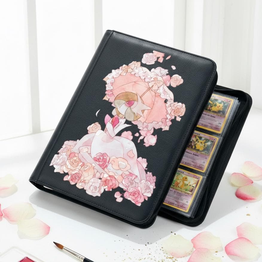 Gardevoir Elegant Rose Pokemon Binder, Anime Pokemon Card Binder, Fairy Dress Aesthetic Album, Trading Card Holder, Pokemon Collector Gift