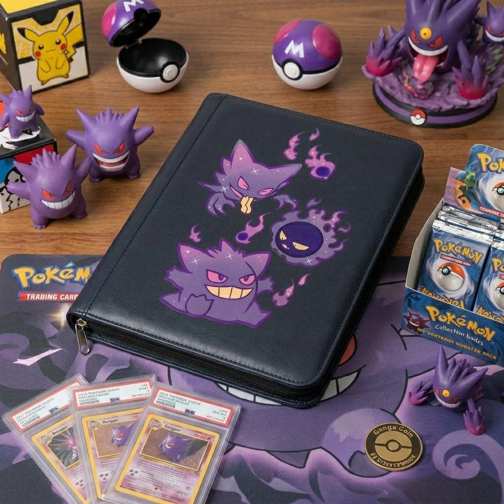 Gengar Haunter Gastly Pokemon Custom Card Binder, Pokemon Trading Card Binder, Pokemon TCG Binder, Pokemon Collector Birthday Gift