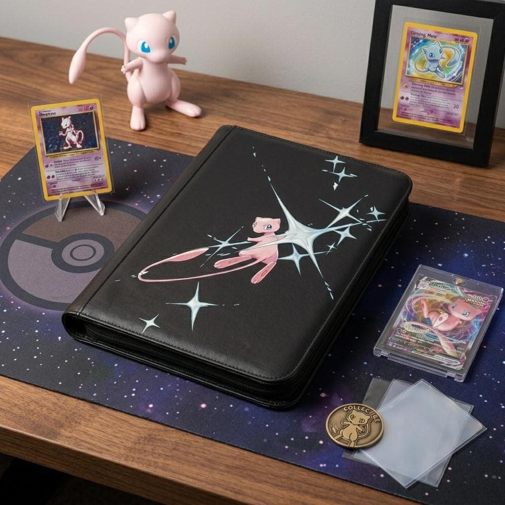 Mew Pokemon Custom Card Binder, Pokemon Trading Card Binder, Pokemon TCG Binder, Pokemon Collector Birthday Gift