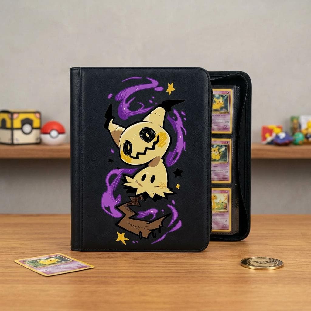 Mimikyu Pokemon Card Binder, Mimikyu Card Album, Trading Card Holder, Cute Ghost Pokemon Binder, Gift for Pokemon Fans Collectors