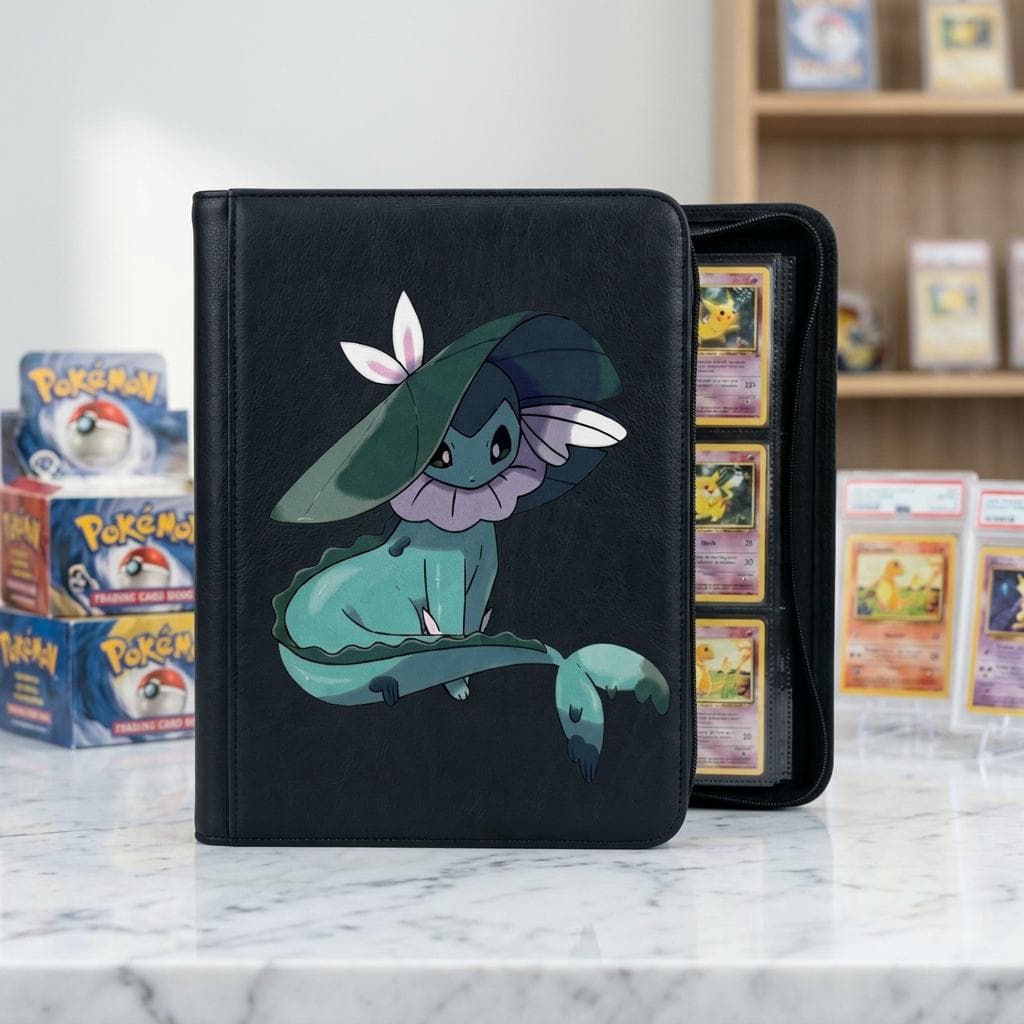 Vaporeon PokemonCustom Card Binder, Pokemon Trading Card Binder, Pokemon TCG Binder, Pokemon Collector Birthday Gift