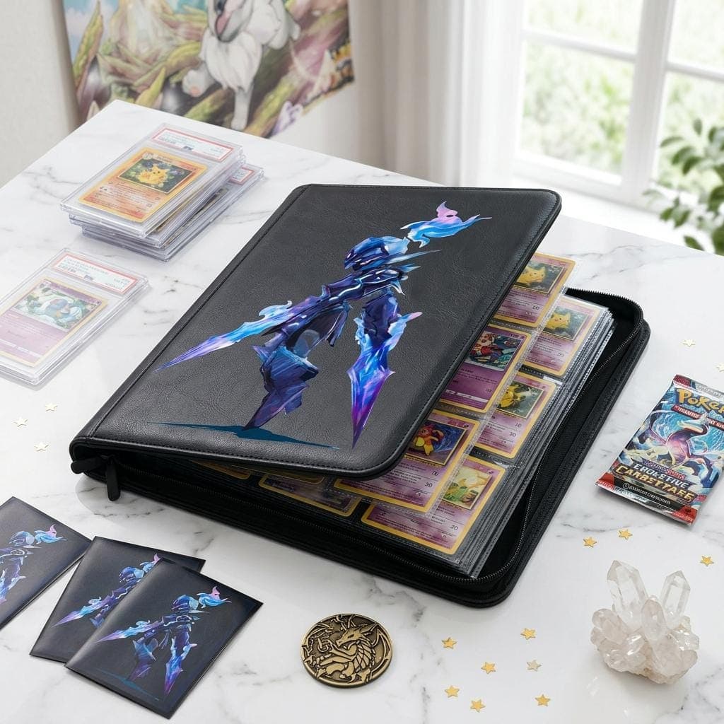 Cute Pokemon Card Binder, Custom Pokemon Trading Card Binder, Ceruledge Trainer Card Binder, TCG Card Binder Gift For Pokemon Fans