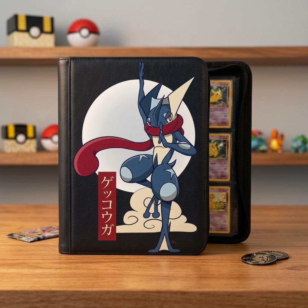 Geninja Pokemon Custom Card Binder, Pokemon Trading Card Binder, Pokemon TCG Binder, Pokemon Collector Birthday Gift