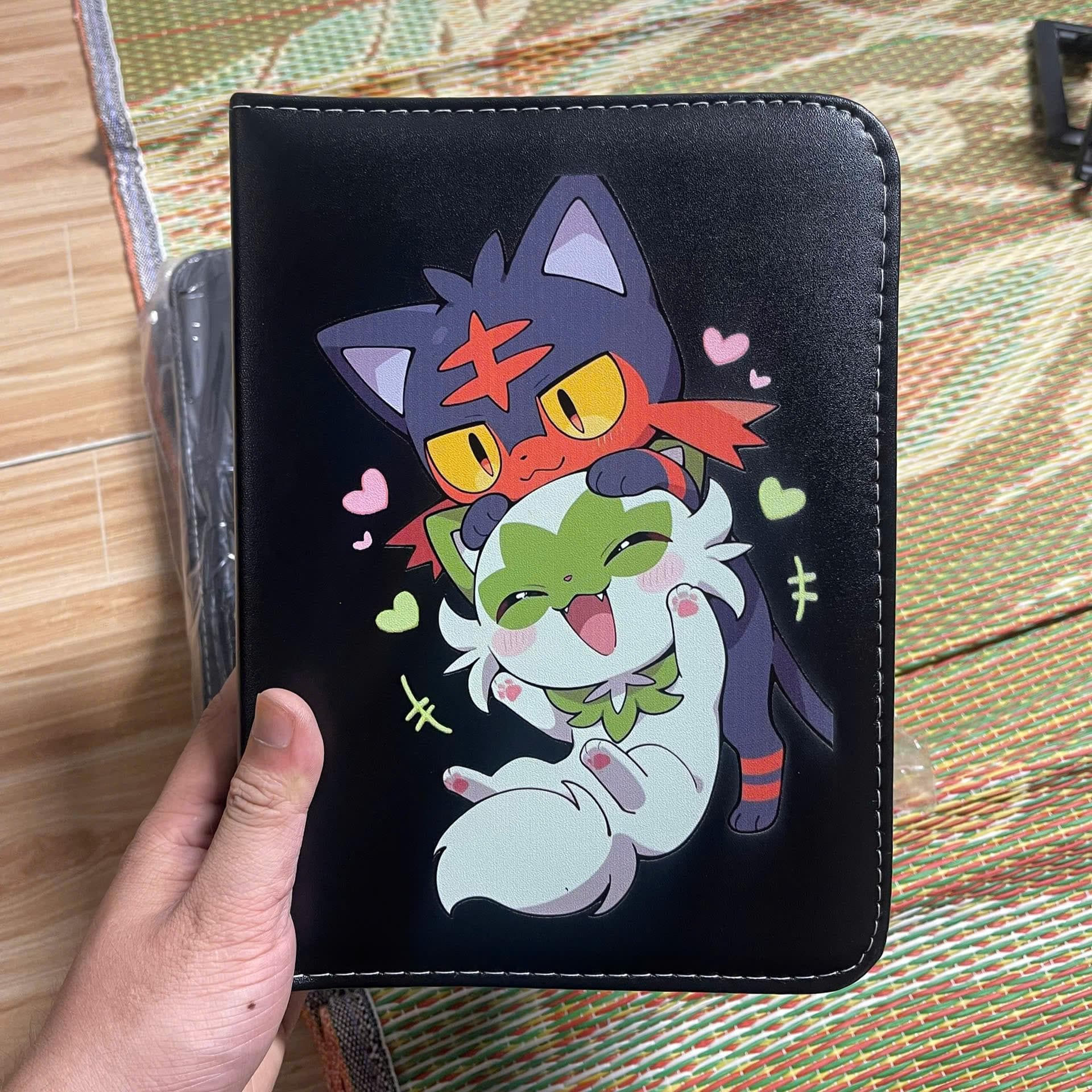 Litten Sprigatito Pokemon Custom Card Binder, Pokemon Trading Card Binder, Pokemon TCG Binder, Pokemon Collector Birthday Gift