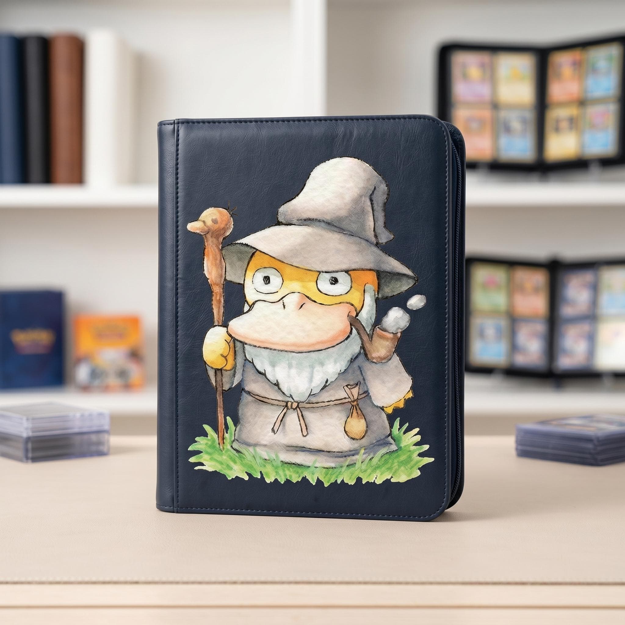 Psyduck Wizard Pokemon Custom Card Binder, Pokemon Trading Card Binder, Pokemon TCG Binder, Pokemon Collector Birthday Gift