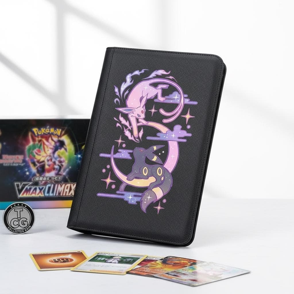 Espeon Umbreon Pokemon Binder, Eeveelution Trading Card Album, Pokemon TCG Storage Binder, Pokemon Collector Gift, Evee Lover Gift